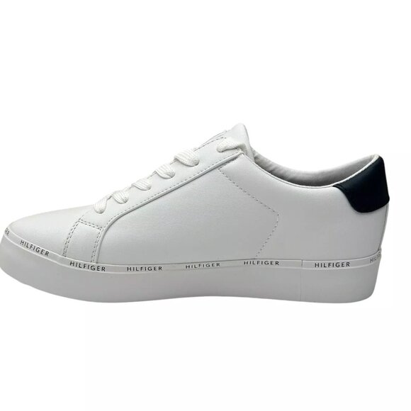 Tommy Hilfiger Women's Henissly Sneaker Size 8.5 White Lace up Casual & Stylish - Picture 6 of 13